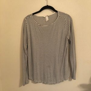 H&M striped long sleeve tee